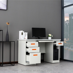 Bureau d'ordinateur gain de place, bureau d'ordinateur personnalisé avec poche pour prise, table d'ordinateur - Product Image 2