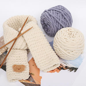 Iplik büyük tıknaz battaniye yapma, hantal yumuşak Polyester ekstra kalın kabarık Jumbo tıknaz örme iplik - Product Image 4