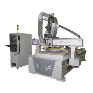 Özelleştirilmiş 1325 2030 2040 3 eksen yüksek hızlı lineer Atc ahşap Cnc Router makine