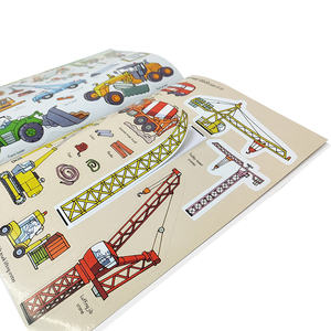 Fabrication <span class=keywords><strong>de</strong></span> livres d'autocollants réutilisables pour enfants personnalisés Jouets pour bébés Sites <span class=keywords><strong>de</strong></span> construction Impression <span class=keywords><strong>de</strong></span> livres d'activités autocollants - Product Image 2