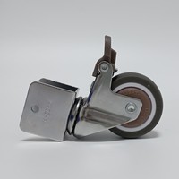 Roue pivotante en U en TPR pour meubles, lit bébé, bureau, berceau, profil en U CMCL