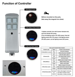 Farola solar de aluminio IP65 todo en uno de alta calidad de 80W a prueba de agua para aplicaciones en carreteras - Product Image 6