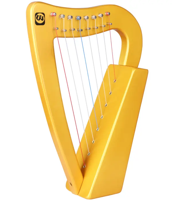 Wooden Mini Harp Kid's popular Musical Instrument,Beautiful decoration for your home desk and office table.