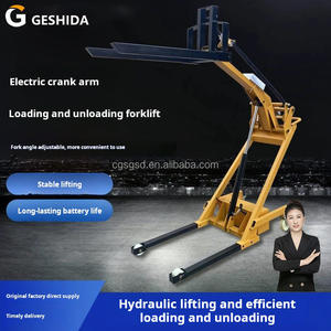 Transpaleta eléctrica de 1,7 metros/500 kg, gran oferta, carretilla elevadora eléctrica, camión de descarga, Mini elevador popular portátil eléctrico montado - Product Image 3