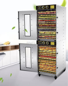 Qualité 32 Plateaux Séchoir Deux Salles De Déshydratation Séchage Des Fruits, Jerky, Déshydrateurs Commerciaux De Saucisse Économisez De L'espace - Product Image 3