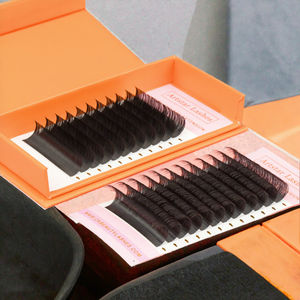 Extensions <span class=keywords><strong>de</strong></span> <span class=keywords><strong>cils</strong></span> personnalisables à <span class=keywords><strong>courbure</strong></span> CC, véganes, sans cruauté, noires naturelles, effet mat, à brins individuels, pour un volume intense - Product Image 5