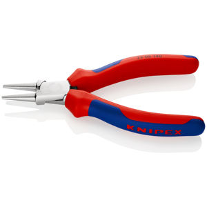 KNIPEX 22 05 140 Alicates de punta redonda con mangos multicomponentes cromados 140 mm - Product Image 2