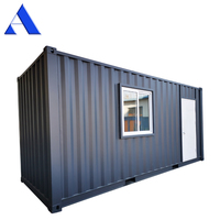 Maison conteneur maritime traditionnelle de 20 pieds avec design High Cube, toilettes, climatiseur et fonction respirante