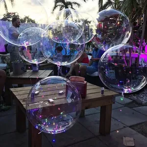 Beliebteste 5/10/18/24/36 Zoll transparente Bobo Bubble Ballons für Weihnachten Hochzeit Geburtstags feier Dekorationen Baby party