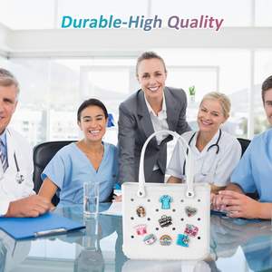 <b>Nurse</b> Charms for Bogg <b>Bags</b> Insert Accessories Decoration Compatible with Simply Southern Rubber Beach Totes Bogg <b>Bag</b> - Product Image 3