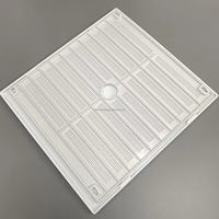 Grille d'aération carrée en plastique avec plusieurs tailles réglables, design moderne
