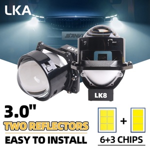 เลนส์โปรเจคเตอร์ Sanvi LK8 3.0 Bi Led สำหรับไฟหน้ารถยนต์ 6000k ดีไซน์ชิป Led คู่ - Product Image 4