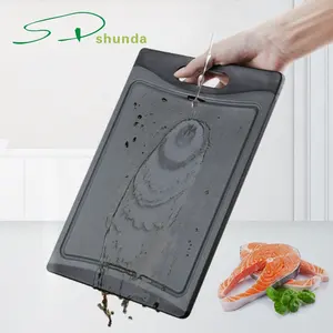 सबसे अच्छा बेच BPA मुक्त खाद्य ग्रेड Dishwasher सुरक्षित 3-टुकड़ा प्लास्टिक पनीर काट काटने बोर्ड के साथ 4 फीट