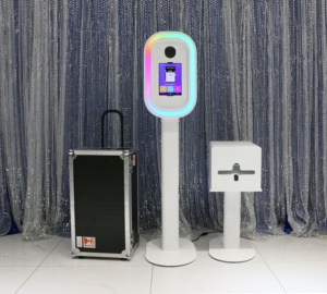 Kiosque photo portable Salsa2 ovale facile à assembler, machine photobooth DSLR iPad avec un corps extrêmement léger pour la location de mariage - Product Image 2