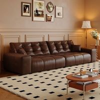 Sofá Seccional Convertible Italiano Moderno de Cuero Vacuno Genuino, Color Personalizable, para Sala de Estar u Hotel, Superventas