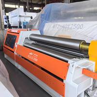 Machine de pliage de tôles d'acier à 4 rouleaux de précision W12 pour la production de tours éoliennes
