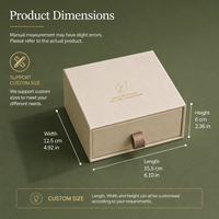 Boîte cosmétique rigide personnalisée avec tiroir, boîte cadeau en papier recyclable avec insert en velours personnalisé pour l'emballage de parfums