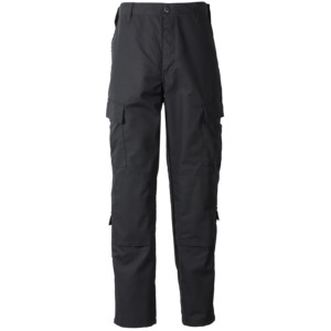 Ze ENZO Pantaloni Jeans Cargo Da Combattimento Uomo: Denim Lavaggio Nero, Taglia 32W / 34L