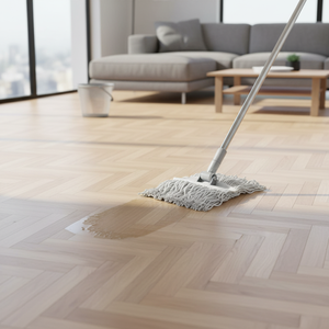 Gizmop 375 Gr Wet <b>Mop</b> <b>Microfibre</b> Fabric Rectangular Head Parquet Flooring-Self-Wringer Antibacterial Reusable Dry/Wet Stainless - Product Image 2