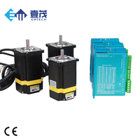 EMTECH 2 Phase 60mm Flange Nema 24 Hybrid Closed Loop Stepper Motor Driver Panjang 112mm 4.8n.m 48V DC -20~+50 untuk CNC