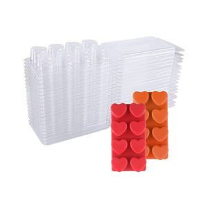 XiMan-caja <span class=keywords><strong>de</strong></span> Kraft con concha transparente para mechas <span class=keywords><strong>de</strong></span> cera, recipiente <span class=keywords><strong>de</strong></span> fundición <span class=keywords><strong>de</strong></span> cera <span class=keywords><strong>de</strong></span> 12 celdas - Product Image 4