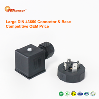 Connecteur Hirschmann - Prise femelle HS DIN 43650 étanche IP67 18mm pour vanne hydraulique pneumatique haute protection ODM