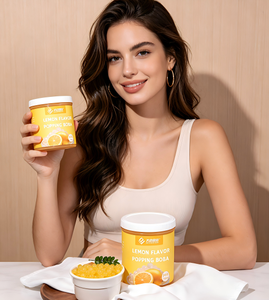 Perles de Boba au Goût Citron Certifiées Halal Dedu, 1,2 <span class=keywords><strong>Mille</strong></span> Unités, Idéales pour les Boissons au Boba, les Bonbons et les Garnitures de Crème Glacée - Product Image 1