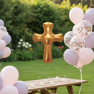 <span class=keywords><strong>Globos</strong></span> de Papel de Aluminio BONA, Juego de <span class=keywords><strong>Globos</strong></span> de Papel de Aluminio en Forma de Cruz, Dorados, Artículos para Fiestas, Decoración para Primera <span class=keywords><strong>Comunión</strong></span> - Product Image 4