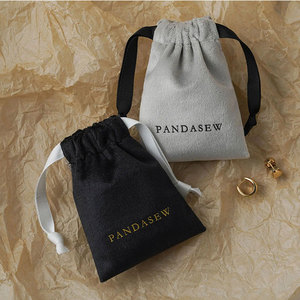 Customized Recyclable Velvet Fabric <b>Pouch</b> Printing for Jewelry Storage. Soft <b>Drawstring</b> Packaging Bag for Promotional Gifts. - Product Image 5