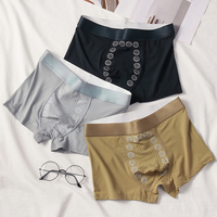 Nouveau Boxer Magnétique OEM Tendance pour Homme à Ions Négatifs, Soutien de la Santé de la Prostate, Taille Basse, Culotte de Massage Prolongeant le Plaisir, Lingerie