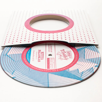 Gran oferta, impresión en relieve personalizada, regalo de agradecimiento, papel de grabación, tarjeta de felicitación para la tarjeta de amor Record