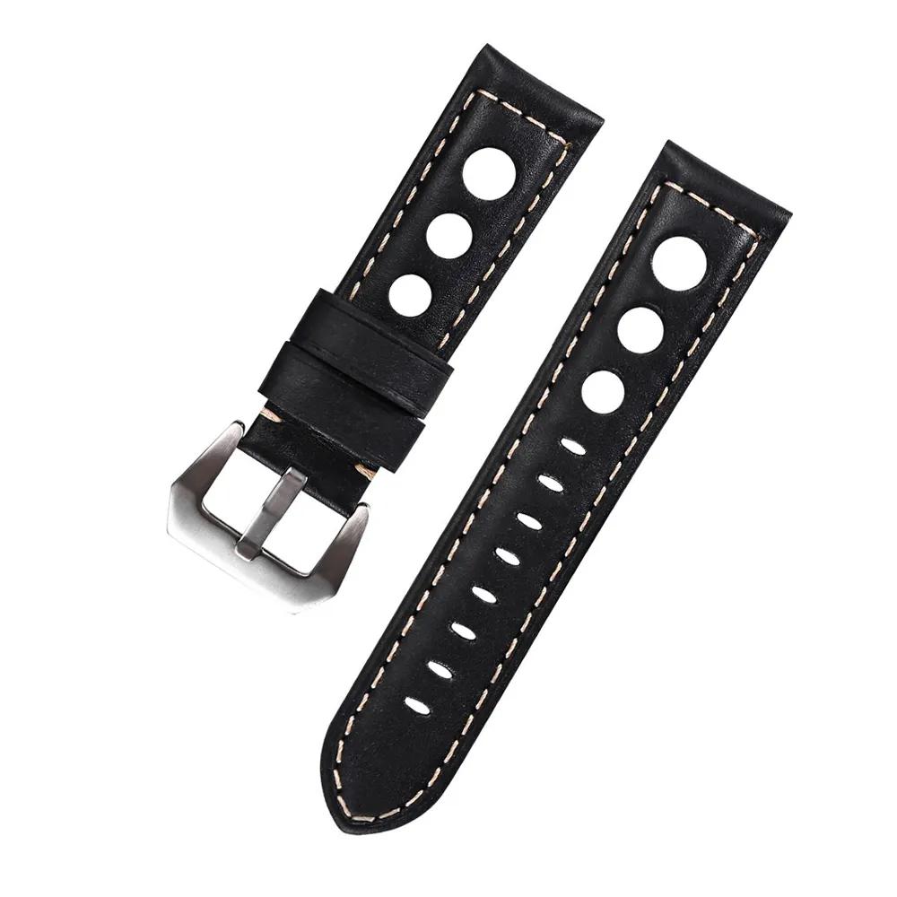 Vintage Comfortable Men's Genuine Leather Belt Watch Straps Band Fit Universal Watch Band