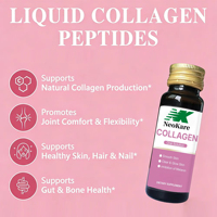 Collagène Peptidique Liquide Oral OEM Antioxydant Éclaircissant pour la Peau Riche en Protéines Naturel Prêt à Boire pour Adultes