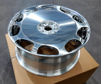 Nouvelles jantes en aluminium forgé de luxe polies de 20 pouces, style plat, ET 25 mm, pour ateliers de tuning haut de gamme et commandes personnalisées