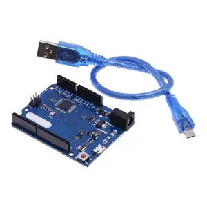 Leonardo R3 microcontrolador Atmega32u4 Placa de desarrollo con Cable USB Compatible DIY Starter Kit