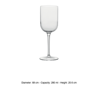 Luigi Bormioli Sublime Deg. Verre à vin blanc 28 cl H 20,6 cm Ø 6,8 cm