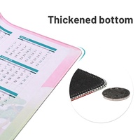 Sublimation personnalisée étendu Pc grand tapis de bureau bords cousus calendrier caoutchouc tapis de souris de jeu Gamer grand mignon pour bureau à domicile