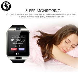 Montre intelligente Q18 avec caméra, Facebook, Whatsapp, <span class=keywords><strong>Twitter</strong></span>, synchronisation, SMS, prise en charge de la carte SIM TF, montre intelligente Android - Product Image 2