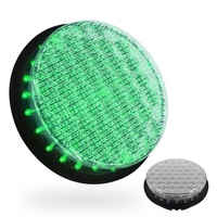 Modul Lampu Lalu Lintas LED Bola Hijau Dia.200mm(8inci) dengan Lensa Jaring Laba-laba dari Produsen Lampu Lalu Lintas