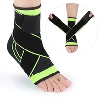 Support de Cheville Réglable Compression Cheville Brace Protecteur pour Courir Football Basketball Nylon Tricoté Gym Bandage Cheville Sangle