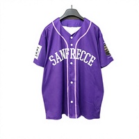 Maillot de baseball unisexe en polyester à manches courtes, coupe ample, en maille sublimée, séchage rapide, personnalisable pour homme, tenue de sport, uniforme de match