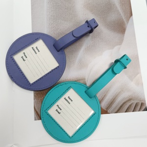 <span class=keywords><strong>Hot</strong></span> bán PU da Vòng da chính hãng hành lý tên <span class=keywords><strong>tag</strong></span> treo <span class=keywords><strong>tag</strong></span> - Product Image 2