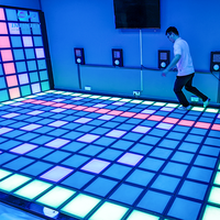 Aire de jeux intérieure pour enfants, pour team building, jeux d'évasion, salle de jeux de danse interactive et active, et jeu de grille LED au sol pour l'animation