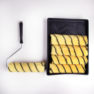 Plateau à <span class=keywords><strong>rouleau</strong></span> de <span class=keywords><strong>peinture</strong></span> Brosse à <span class=keywords><strong>rouleau</strong></span> professionnelle avec 5 manchons de <span class=keywords><strong>rouleau</strong></span> de <span class=keywords><strong>peinture</strong></span> remplaçables Plateau en plastique noir - Product Image 5