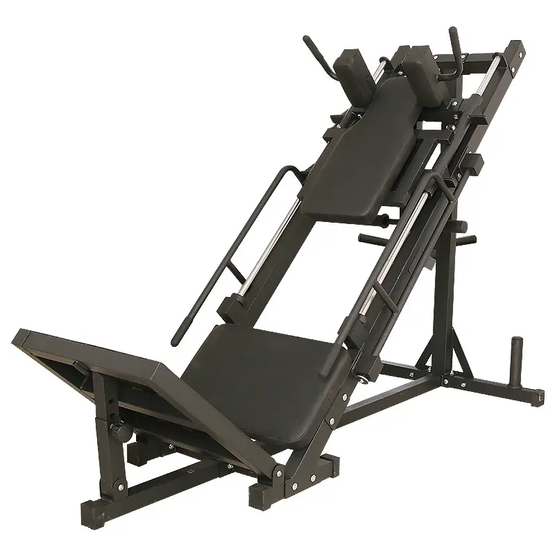 Inverted Double function revers pedal machine leg strength trainer commercial gym equipment squat 45 degree leg press machine