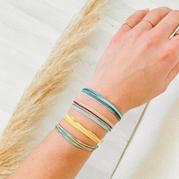 Pura Vida-Style Étanche Surf Ciré Bracelet/Cheville D'été Beachy Réglable Chaîne Pile Bracelets D'amitié