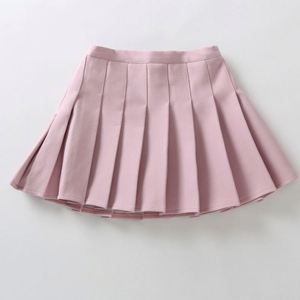 Nouvelle Arrivée 21622025 – Jupes Plissées pour Bébés Filles, Robes Courtes pour Tout-Petits, Tenue Décontractée Blanche et Rose Unie Style Preppy - Product Image 2
