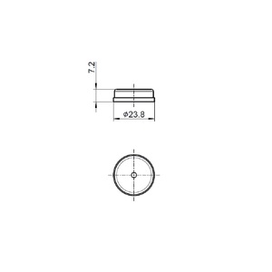 กระบอกใส่เครื่องเทศขนาดเล็ก 18 มล. พร้อมรูขนาด 7.5 มม. 7 รู - Product Image 4