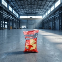Machine d'emballage automatique verticale pour chips de banane, de plantain et de pommes de terre, avec gaz azote 50g