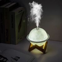 Diffuseur d'arômes USB ultrasonique avec veilleuse, humidificateur de bureau, petites étoiles et planètes pour la maison, la chambre à coucher, l'aromathérapie et les hôtels